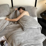 Plush Warm Winter Throw Blanket A Grade Coral Fleece Flannel Soft Thick Blankets for Sofa Single Double Couple Furry Sofa Cover