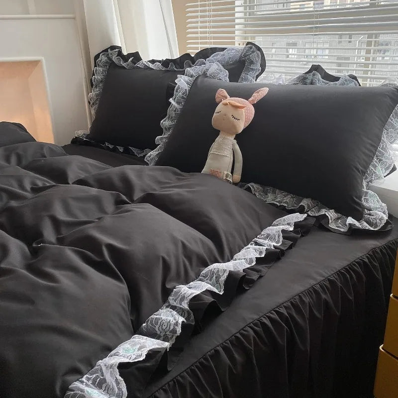 Bedding - 3-piece large duvet cover, zipper closed - super soft and lightweight