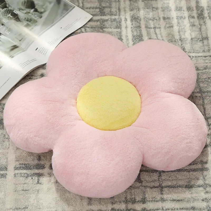 Home Bedroom Flower Cushion Office Sofa Chair Student Cushion Petal Futon Sun Flower Throw Pillow Cushion Soft and Comfortable