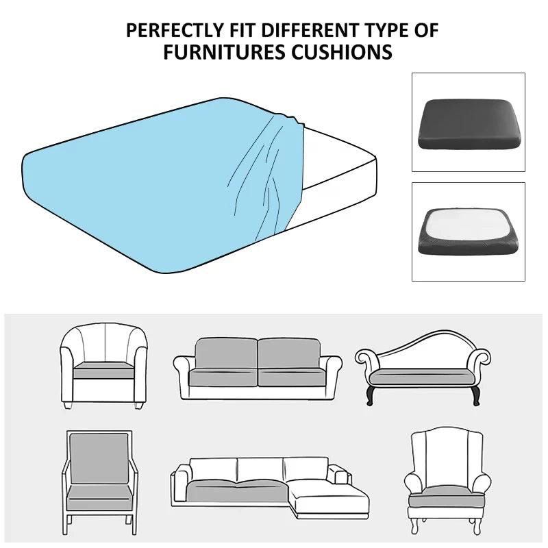 Thick Jacquard Sofa Seat Cover Elastic Sofa Cover Protector Couch Cover for Sofa Anti-dust Removable Sofa Cushion Cover