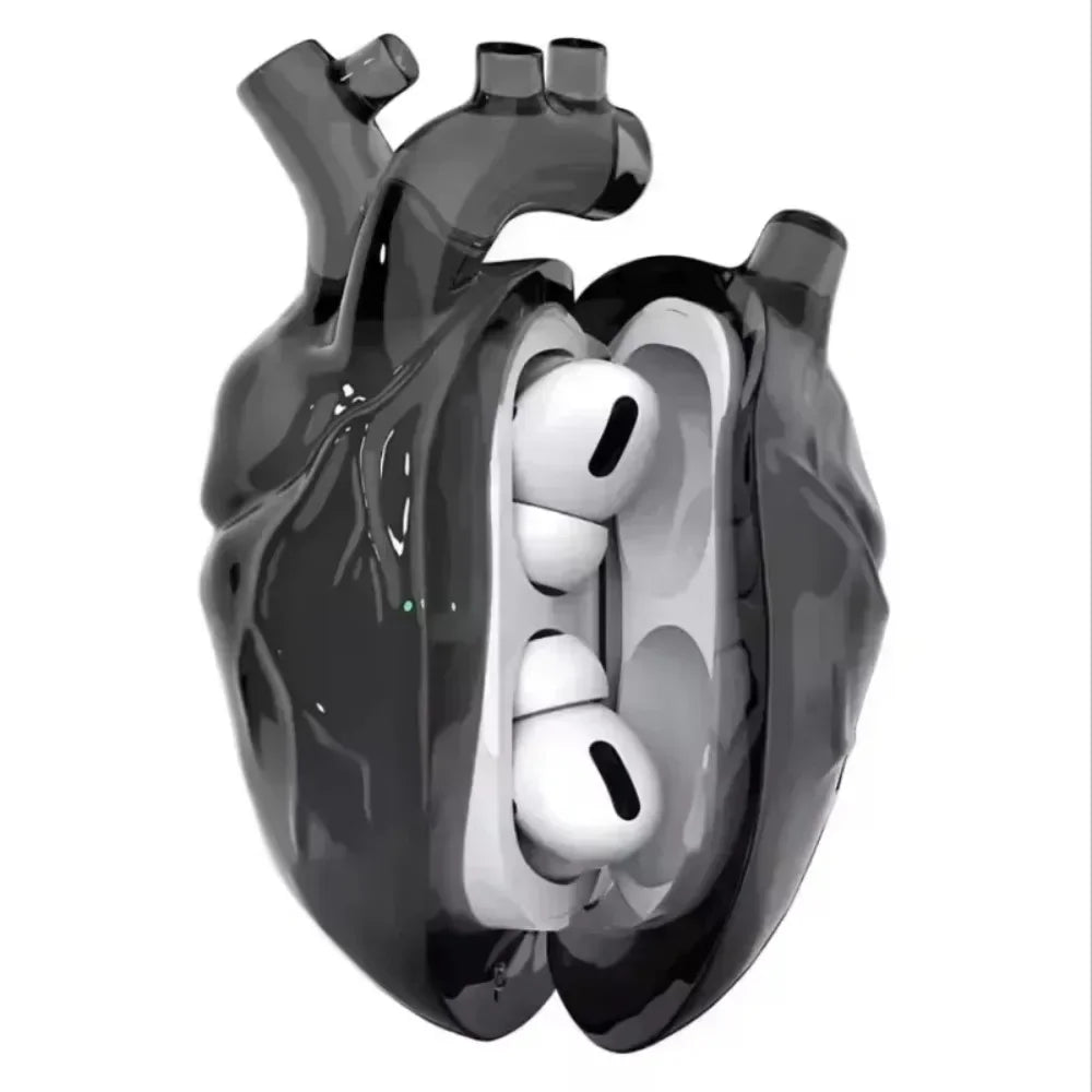 Pounding heart Earphone Case For Airpods Pro/Pro 2 Case Red Heart Earphone Case 3D Liquid Silicone For Airpods 3 Earphone Cover