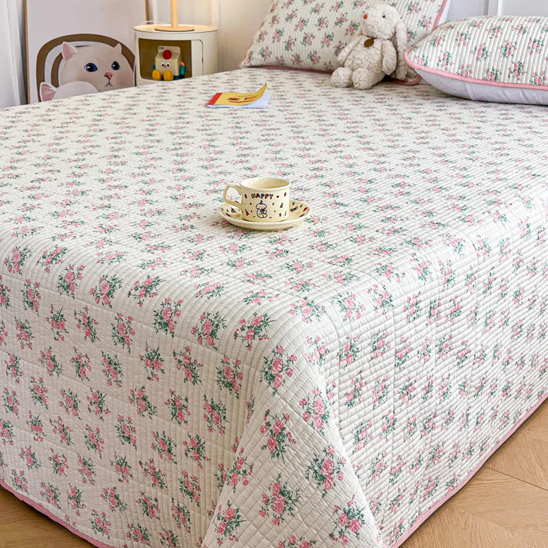 Skin-friendly Bed Cover Printed Bedspread Double Side Design Blanket Home Bedsheet Soft Bedspreads cubrecama (No Pillowcase)