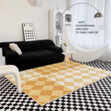 Classic square rugs minimalist geometric twist fashion modern art wool carpets for living room bedroom home decoration table mat