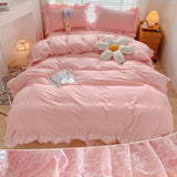 Bedding - 3-piece large duvet cover, zipper closed - super soft and lightweight