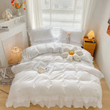 Bedding - 3-piece large duvet cover, zipper closed - super soft and lightweight