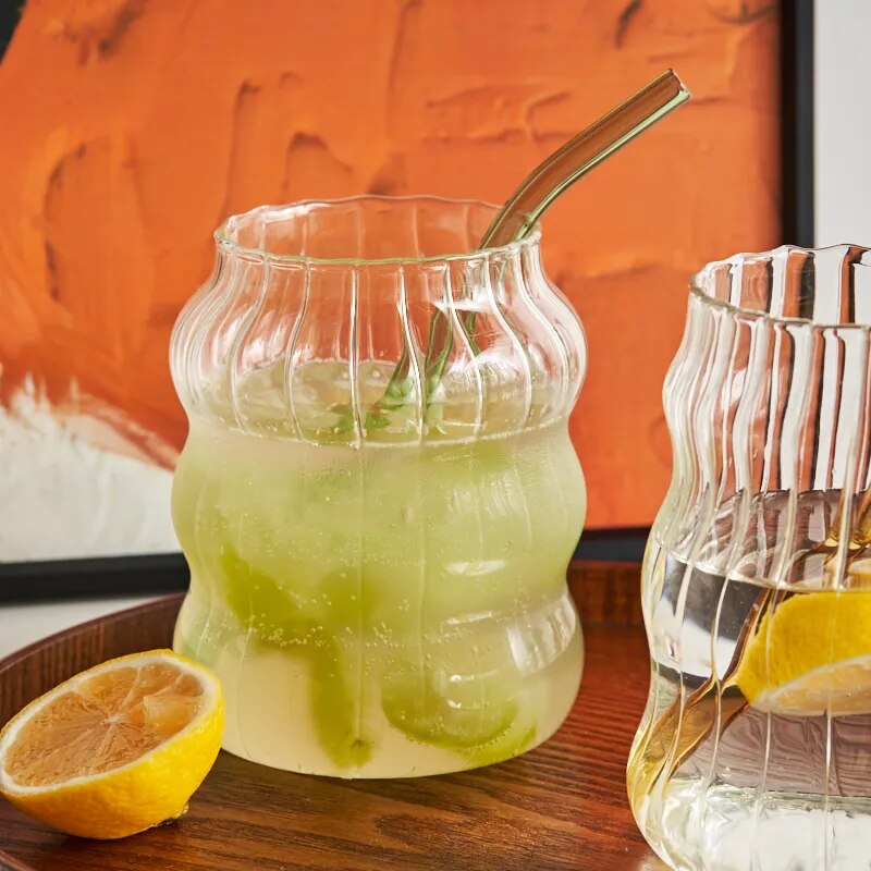 Glass Coffee Mugs Milk Cup Glass Heat Resistant Drinking Glasses Breakfast Cup Water Glass Large Capacity Tumbler