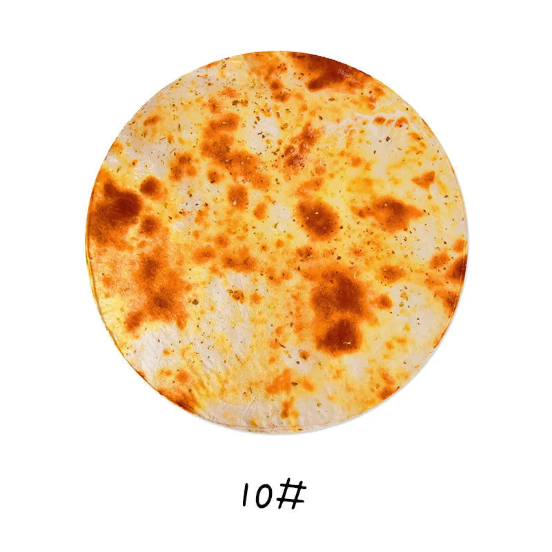 Pancake/Pizza/Doughnut Blanket Flannel Sofa Plaid Warm Shawl Funny Warm Food Blankets manta Skin-friendly Bedspread for Home