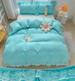 Bedding - 3-piece large duvet cover, zipper closed - super soft and lightweight