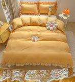 Bedding - 3-piece large duvet cover, zipper closed - super soft and lightweight