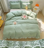 Bedding - 3-piece large duvet cover, zipper closed - super soft and lightweight