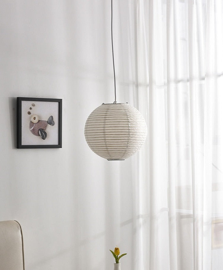 Wabi Sabi Rice Paper Pendant Lamp