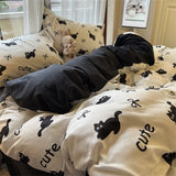 Ins Style Embroidered Flower Bedding Sheet Nordic Duvet Cover Set Home Luxury No Filling Bedding Set Comfortable Bedspread