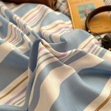 Korean Bed Linen Bedding Sets Stripes Duvet Cover Set Quilt Cover Bed Sheet Quilt Sets Queen Size INS Blogger Comforter Sets