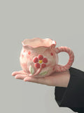 Cute Cherry Ceramic Mug, Small Niche Design, Water Cup with Gift Box, Household Drinking Set, Kitchen,Dining and Bar