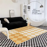 Classic square rugs minimalist geometric twist fashion modern art wool carpets for living room bedroom home decoration table mat