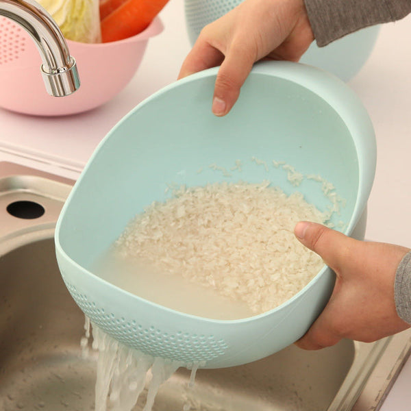 Food Grade Plastic Rice Beans Peas Washing Filter Strainer Basket Siev 