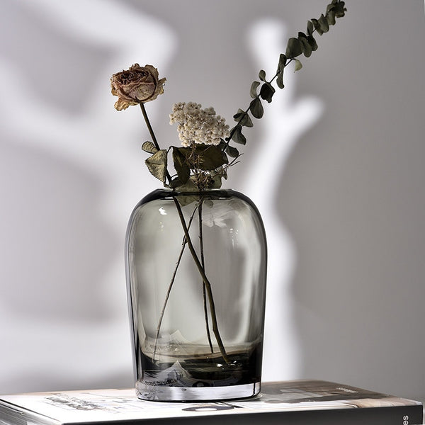 European style simple vase creative INS glass flower living room dinin ...