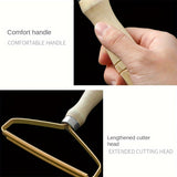 [Effective Pet Hair Remover Tool] Dog Hair Remover Tool, Pet Fur and Lint Removal Brush with Metal Blade, Manual Coat Sweater Grooming Trimmer for Effective Cleaning of Carpets, Clothing, Upholstery