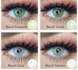 1Pair Brazil Famous Solitica Natural Color Lens Color Contact lens Soft Contact Lenses Cosmetic Color Lens Eyes