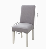4 pcs / 6 pcs Chair Cover Polyester Fiber Elastic Stool Cover Hotel Restaurant Chair Antifouling Cover