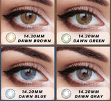 1 Pair Contact Lenses DAWN Series Colored Contact Lenses Colored Lenses for Eyes Exclusive Design