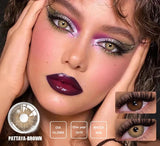 1pair Natural Colored Contact Lens for Eyes Brown Colored Lenses Beautiful Pupil Yearly Makeup Cosmetic Contact Lenses