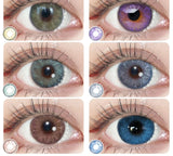 2PCS Gemstone Colored Contact Lens Colored Contact Lenses for Eyes Natural Beauty Color Lens Eyes 1 Pair Contact Lenses