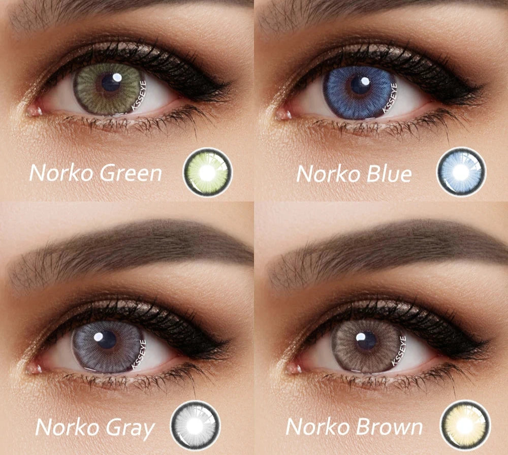 2pcs Colored Contact Lenses For Eye Natural Color Contact Lenses Beauty Pupils Color Contact Lens Eye Yearly