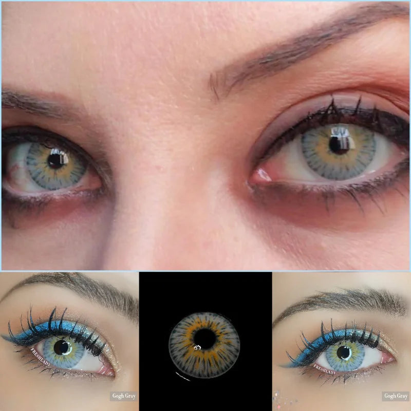 2pcs/pair Cosmetic eye contacts with color Colored lenses for eyes Color contact lens Cosplay contact lens cover dark eyes