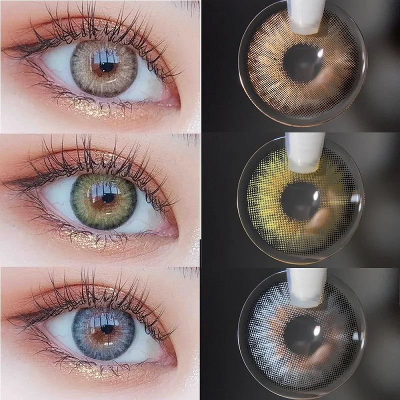 2pcs/pair JUBBY Yearly Color Lens Eyes Color Lens Color Contact Lenses For Eyes Beauty Contact Lenses Eye Cosmetic Fast Shipping