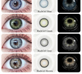 2pcs/pair RichGirl Eye Contact Lenses Color Contact Lens Eye Color Cosmetic Color Contact Lens Beauty
