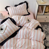 French Girl 2026 New Pure Cotton Bed Set Four-piece Set All-cotton Four-season Universal Quilt Cover Three-piece Bedding Set
