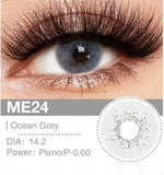 Gray Contact Lenses Premium Mysterious Look Silver Eyes Comfortable Annual Lenses