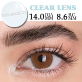 1 Pair Contact Lenses with Diopters Lenses Correction With Degree Transparent Lenses With Prescription Yearly Lenses