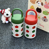 420ml Student/Children's Thermal Water Bottle With Handle Lid,Double-layer Stainless Steel,Birthday Gifts,Vacuum Thermos Cup