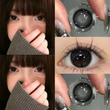 New 1 Pair Black Lenses Contact Lenses for Eyes with Prescription Myopia Beauty Pupils Comestic Eye 1 Day Use Soft Lens