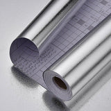 silver contact paper metallic texture 40cm waterproof and oil-proof kitchen cabinet countertop self-adhesive sticker