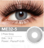 Gray Contact Lenses Premium Mysterious Look Silver Eyes Comfortable Annual Lenses
