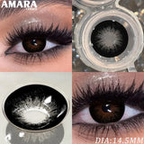 1 Pair Fashion Color Contact Lenses for Eyes Brown Lenses Colorcon Blue Lenses Yearly Beautiful Grey Eye Pupils Lens