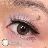 1 Pair Vibrant Gray Blue Brown Color Contact Lenses Fresh Lady Me Series Yearly Soft Contacts Beauty Eye Lens for Dark Eyes