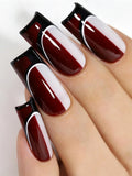 1pc 15ml Deep Red Gel Nail Polish Starter Pure Soak Off No Wipe Nail Gel Polish Suitable For All Seasons