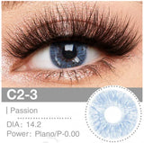 Colored Contacts Soft Green Gray Contact Lenses Charming Bright Eyes Natural Look