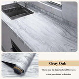 Wood Grain Cabinet Self-adhesive Wall Stickers Flame Retardant Waterproof Renovation Kitchen Anti-smoke Protective Film