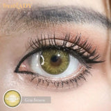 1 Pair Vibrant Gray Blue Brown Color Contact Lenses Fresh Lady Me Series Yearly Soft Contacts Beauty Eye Lens for Dark Eyes