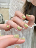 1Pc Green Cat Eye Gel Nail Polish-Long Lasting Shine, High Saturated Gloss Firm and Long-lasting Nail Art Gel for Salon Nail DIY