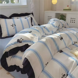 French Girl 2026 New Pure Cotton Bed Set Four-piece Set All-cotton Four-season Universal Quilt Cover Three-piece Bedding Set