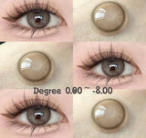  1Pair Myopia Lenses Contact Lenses for Eyes Lenses With Diopters Fog Pearl Eye Lenses with Prescription