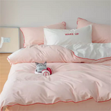 4-Piece Garden Mint Charming Duvet Cover Set - Soft Ruffle Design, Solid Colors for Men & Women - Premium Polyester, Skin-Friend