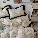 French Girl 2026 New Pure Cotton Bed Set Four-piece Set All-cotton Four-season Universal Quilt Cover Three-piece Bedding Set