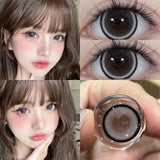 New 1 Pair Black Lenses Contact Lenses for Eyes with Prescription Myopia Beauty Pupils Comestic Eye 1 Day Use Soft Lens